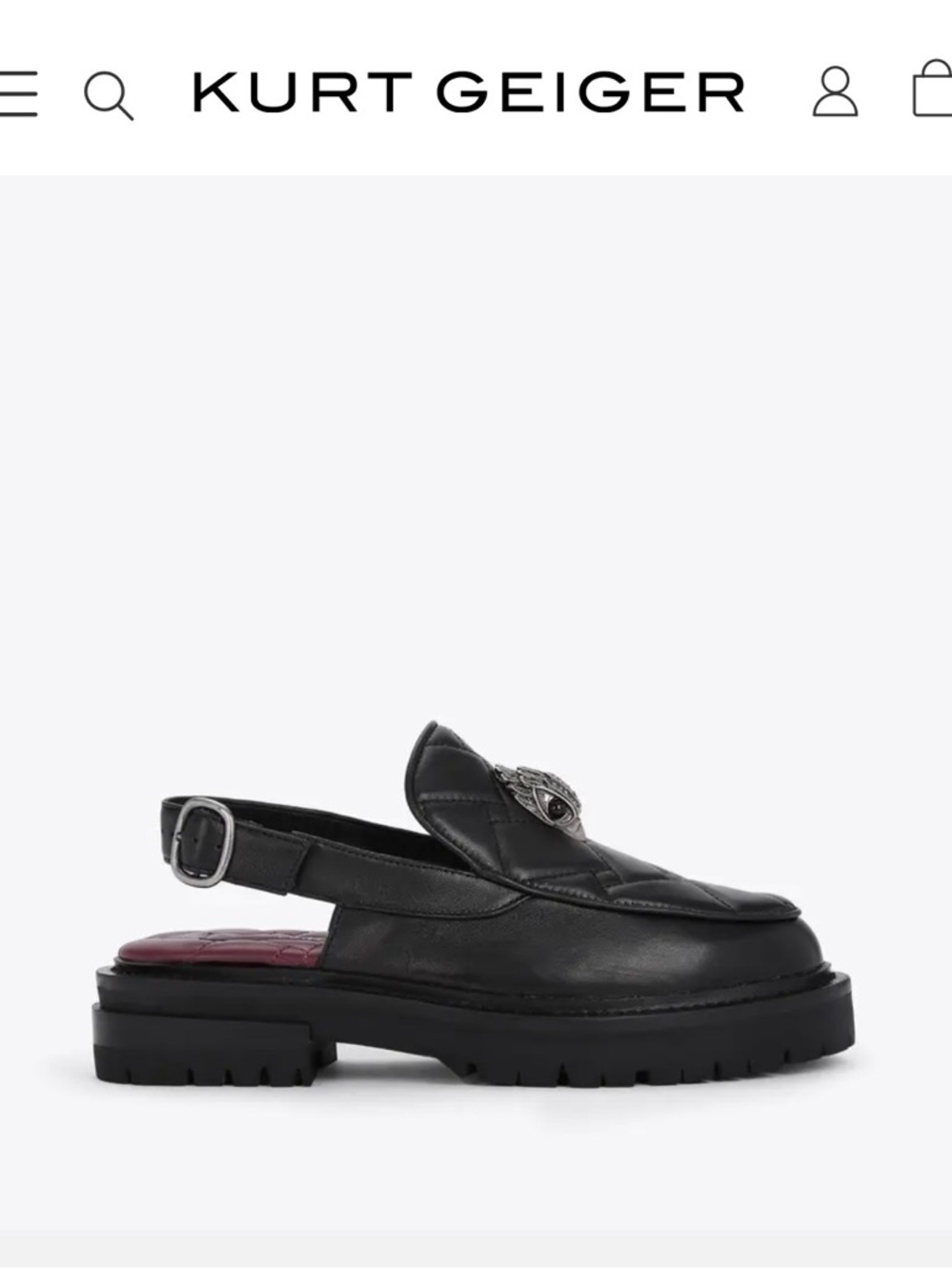 Kurt Geiger London - Bobby Sling Back Mule - Picture 5 of 12